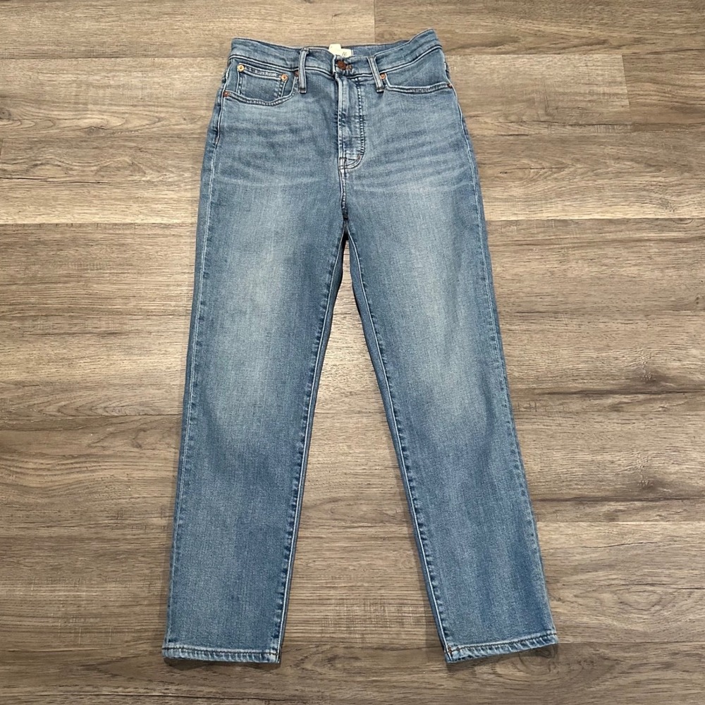 Madewell The Perfect Vintage Jean High Rise Tapered Medium Wash Size 27